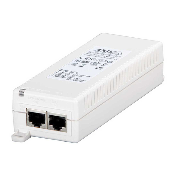 Axis PoE Midspan 1-Port Installation Manual