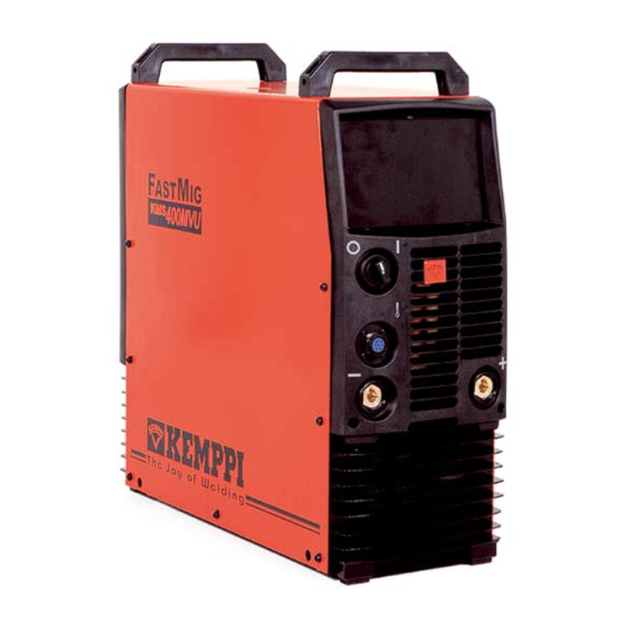 Kemppi fastmig kms 400 mvu Operating Instructions Manual