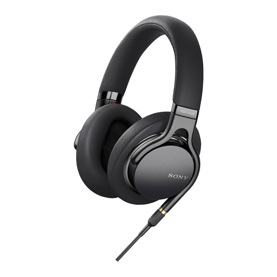 Sony MDR-1AM2 Operating Instructions