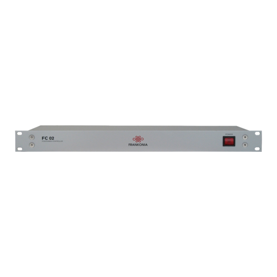 User Manuals: Franconia FC 02 Turntable Controller