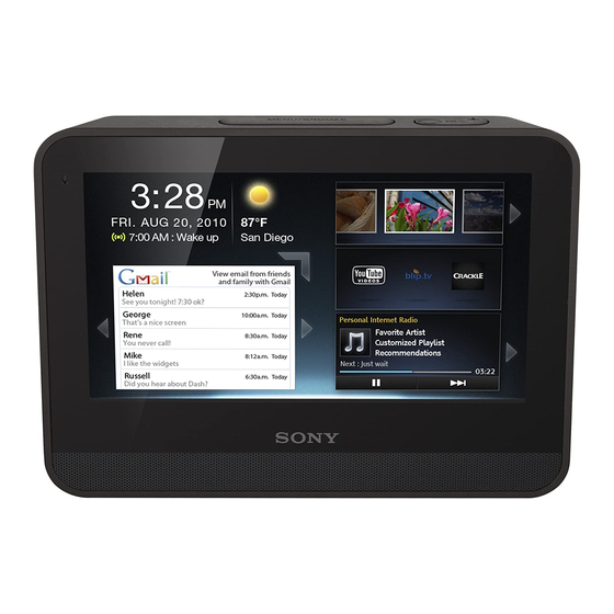 Sony Dash HID-C10 Specifications