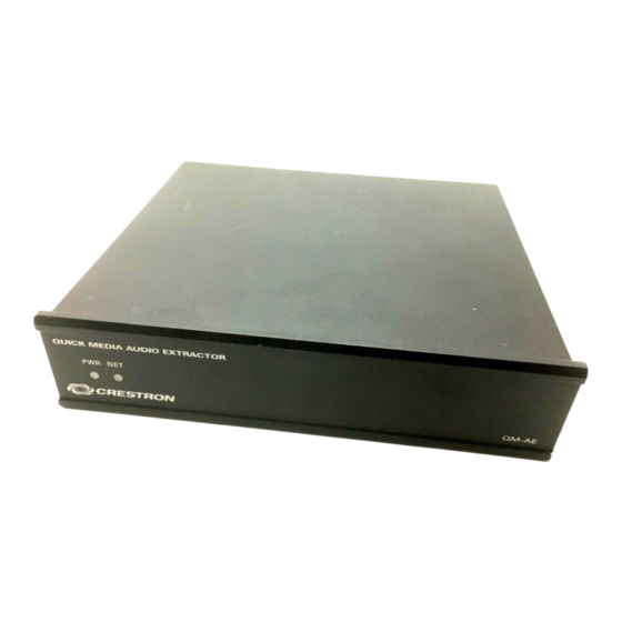 Crestron QM-AE Operation Manual