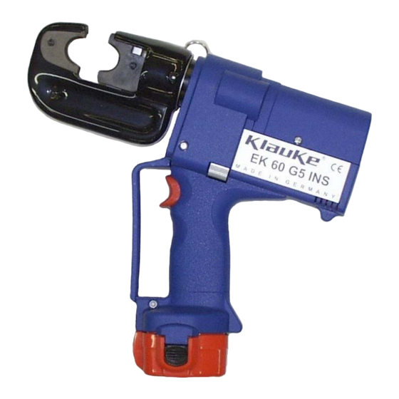 Klauke TEXTRON EK60/G5INS Instruction Manual