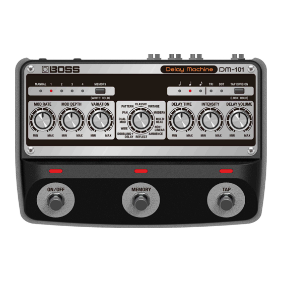 Boss DM-101 Reference Manual