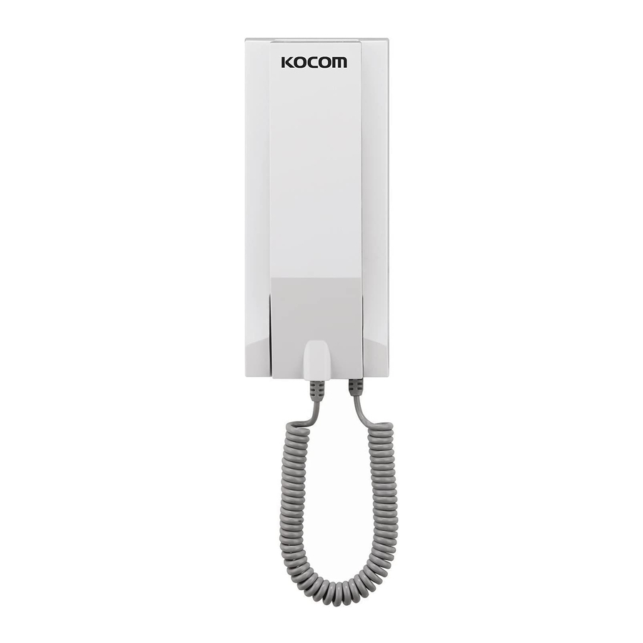KOCOM KIP-304 - Intercom System Manual