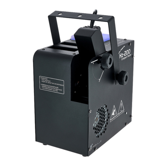 thomann STAIRVILLE Hz-200 Compact Hazer DMX User Manual
