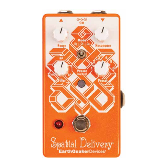 EarthQuaker Devices Spatial Delivery Manual