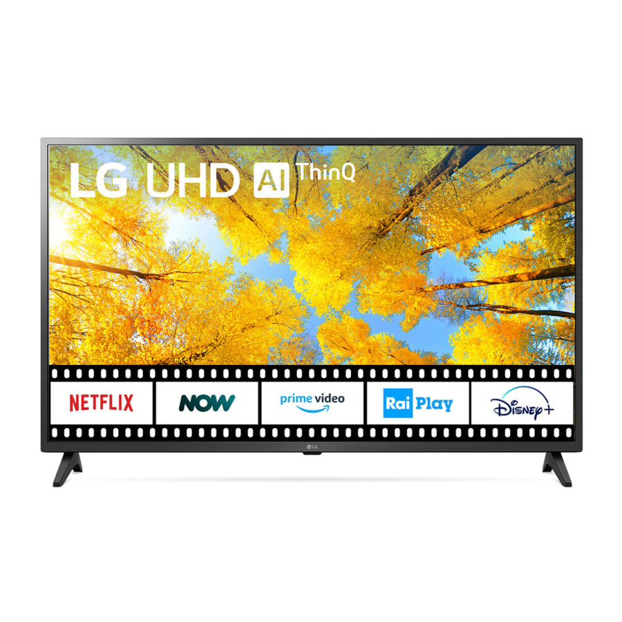 LG NanoCell NANO81 55NANO816QA, NanoCell 43UQ75006LF / 50UQ75006LF / 65UQ91006LA Manual