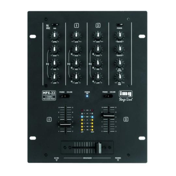 IMG STAGE LINE MPX-22 Instruction Manual