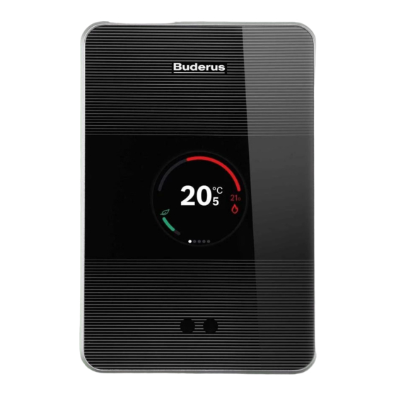 Buderus Logamatic TC100 Quick Install Manual