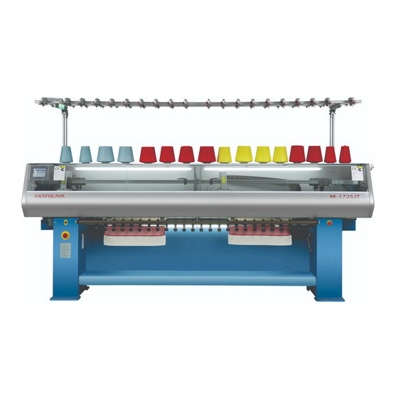 User Manuals: Matsuya M-172SJT Flat Knitting Machine