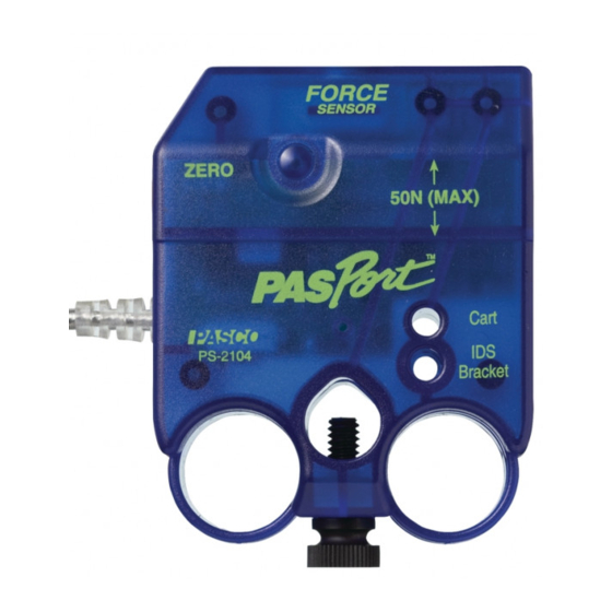 PASCO PASPORT PS-2104 Quick Start Manual