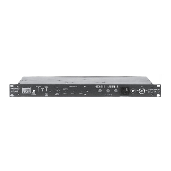 Furman PS-PRO Owner's Manual