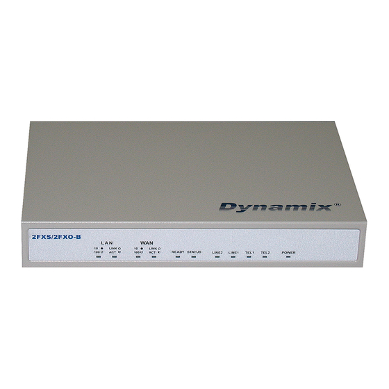 User Manuals: Dynamix 2FXS/2FXO-B FXS/FXO Gateway