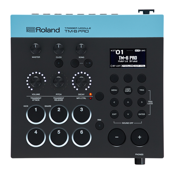 Roland TM-6 PRO Manuals