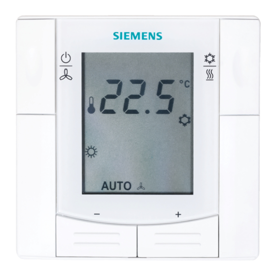 Siemens RDF310 Series Manuals