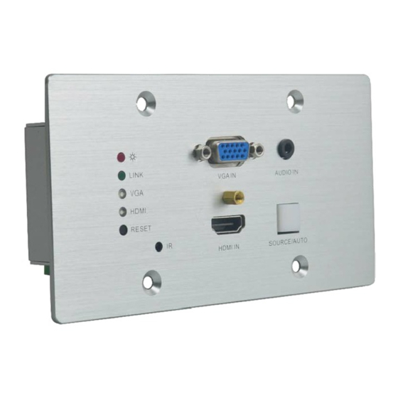 User Manuals: Altimium TP70WPB-EU HDBaseT Transmitter