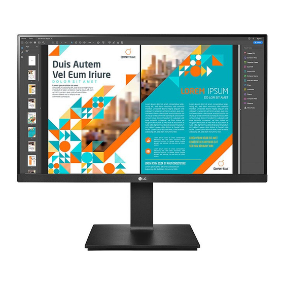 LG 24QP550 Quick Setup Manual