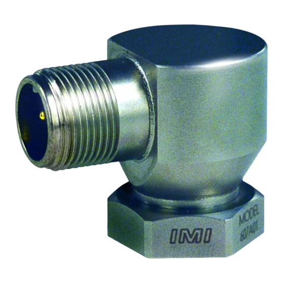 PCB Piezotronics IMI SENSORS ICP 607A01 Installation And Operating Manual