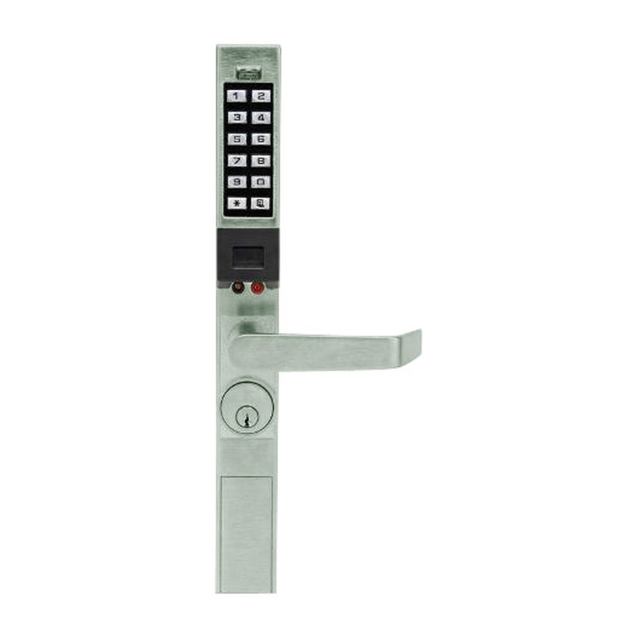 Alarm Lock PDL1300 Installation Template
