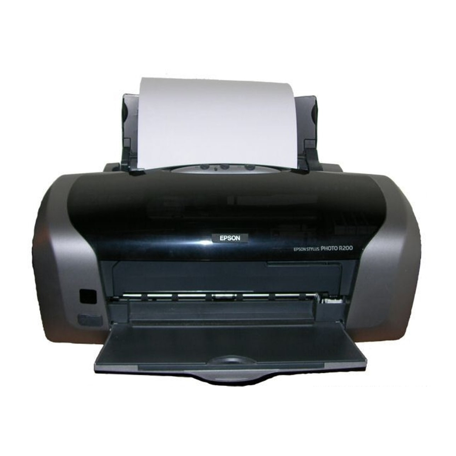 Epson R200 - Stylus Photo Color Inkjet Printer Manuals
