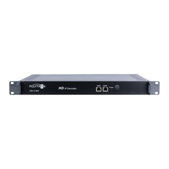 Polytron HDI 2 SDI User Manual