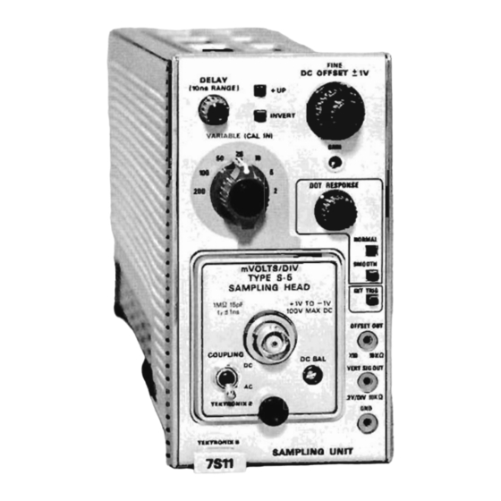 Tektronix 7S11 Instruction Manual