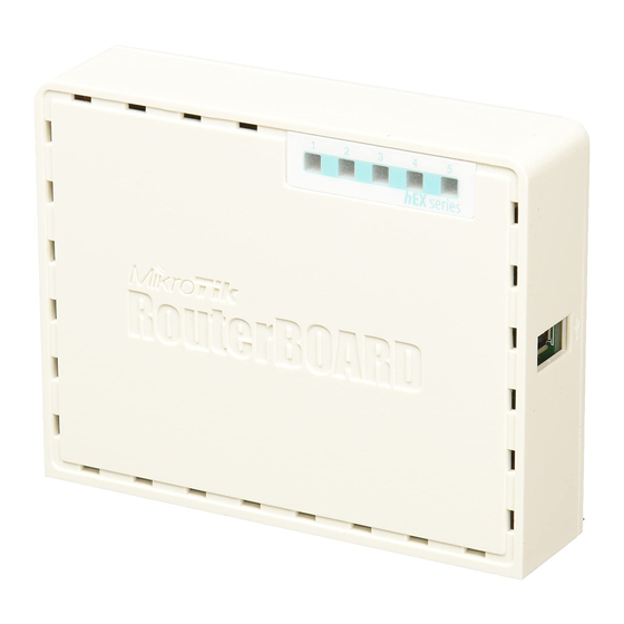 MikroTik RB750UPr2 Quick Manual