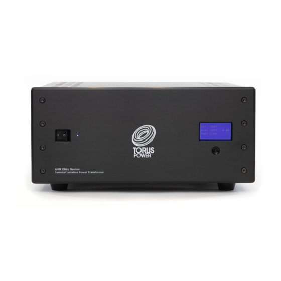 Torus Power AVR2 ELITE Series Owner's Manual