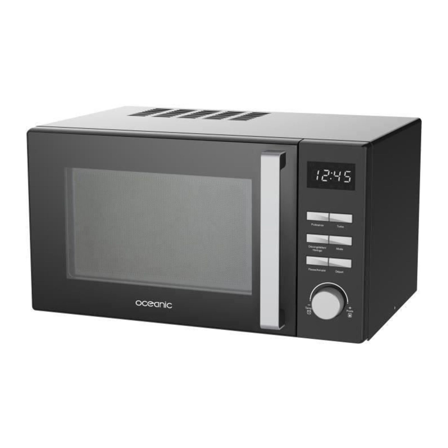 User Manuals: Oceanic OCEAMO23B Microwave Oven