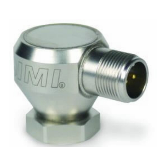 IMI SENSORS A Series Installation And Operating Manual