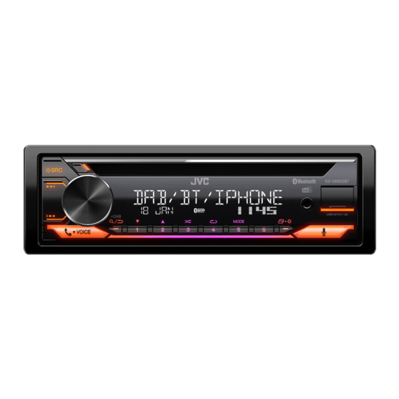 JVC KD-DB922BT Quick Start Manual