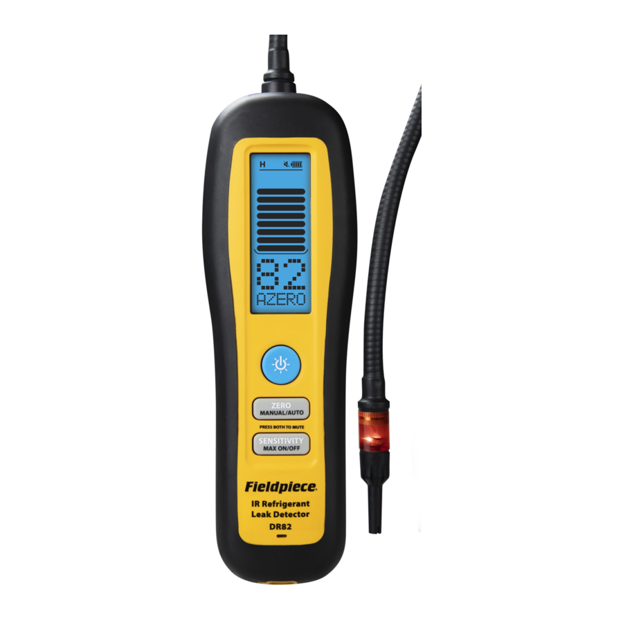 Fieldpiece DR82 - Infrared (IR) Refrigerant Leak Detector Manual