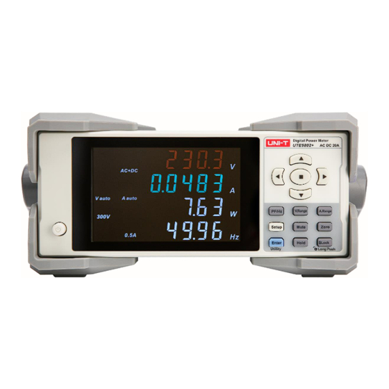 UNI-T UTE9802+ Manuals