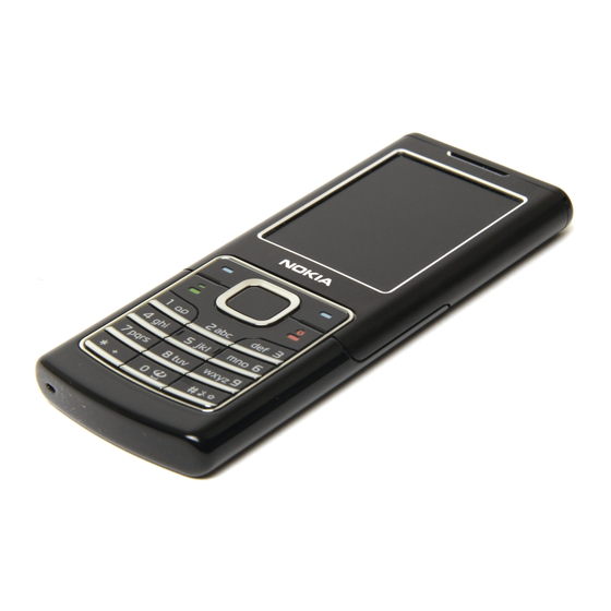 Nokia 6500 Classic - Cell Phone 1 GB User Manual
