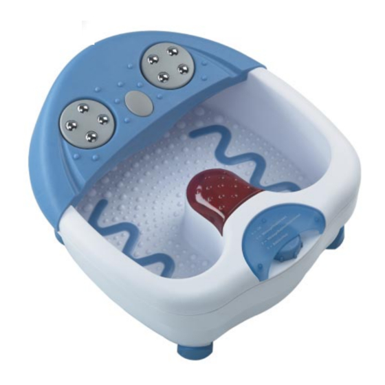 HoMedics FootREJUVENATOR FR-500 Instruction Manual And  Warranty Information