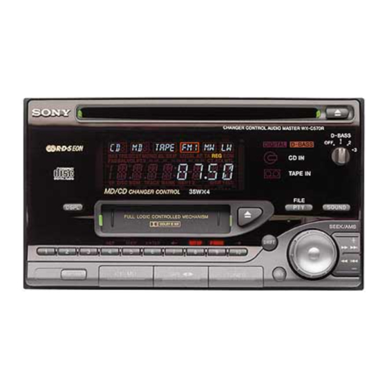 SONY WX⁻C570 SONY WX-C570 OPERATING INSTRUCTIONS MANUAL Pdf Download | ManualsLib