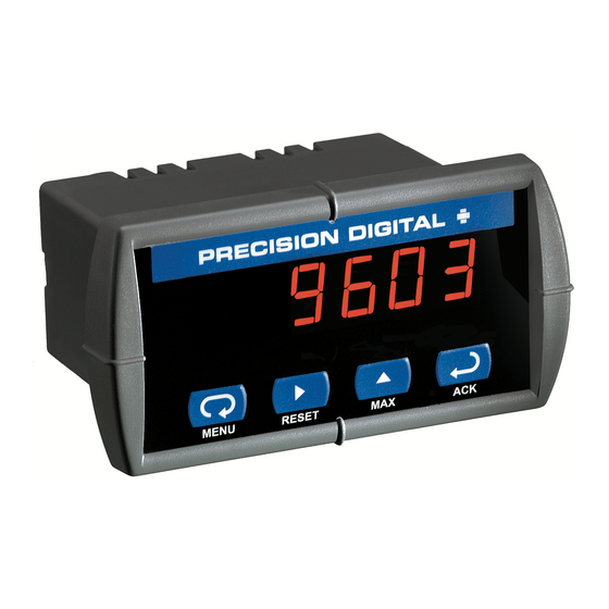 PRECISION DIGITAL SABRE P PD603 Instruction Manual