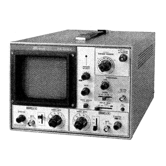 Kenwood CS-1575 A Dual Trace Oscilloscope Manuals