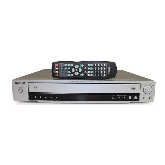 Yamaha CinemaStation DVX-C300 Manuals