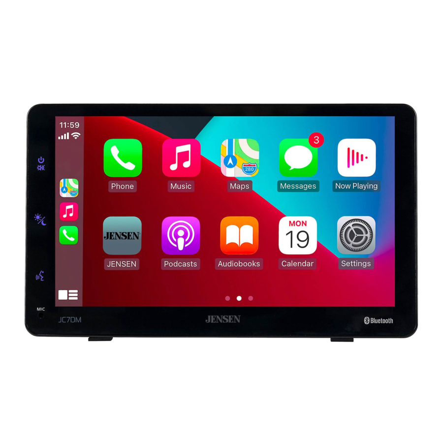Jensen JC7DM - Touchscreen Monitor Manual