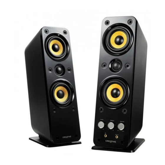 Creative GIGAWORKS T40 II - QUICKSTART BACK Quick Start