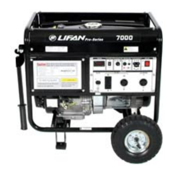 Lifan 7000 Pro series Owner's Manual