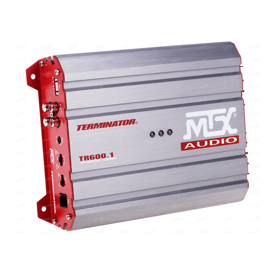 MTX Terminator TR600-1 Owner's Manual
