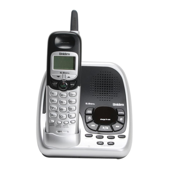 UNIDEN EXA15580 SERIES OWNER