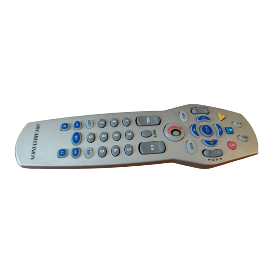 UNIVERSAL REMOTE CONTROL CABLEVISION OCE0027A OPERATING INSTRUCTIONS