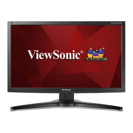 VIEWSONIC VP2765-LED USER MANUAL Pdf Download | ManualsLib
