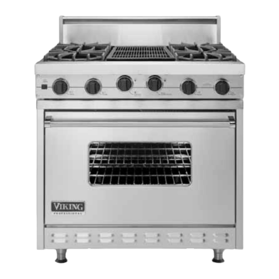 VIKING VGRC3654GD SERIES SPECIFICATION SHEET Pdf Download ManualsLib