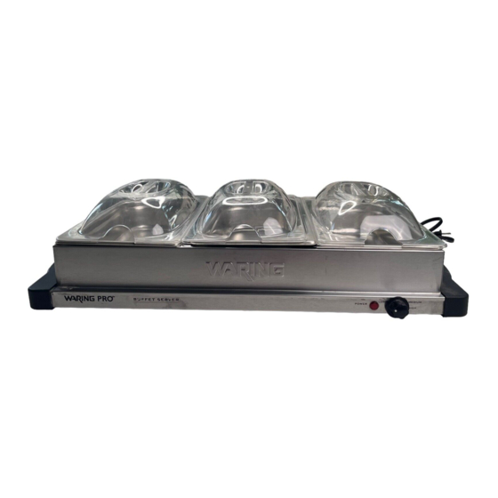  Waring Pro BFS50B Professional Buffet Server and Warming Tray:  Chafing Dishes: Home & Kitchen