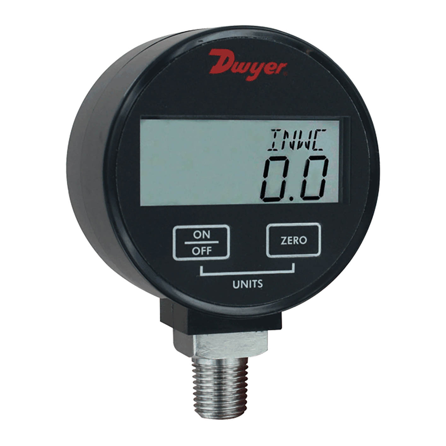 Dwyer Instruments DPGW series Specifications-Installation And Operating Instructions
